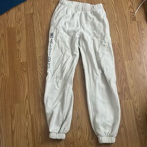 Brandy whitish sweatpants size small or medium
